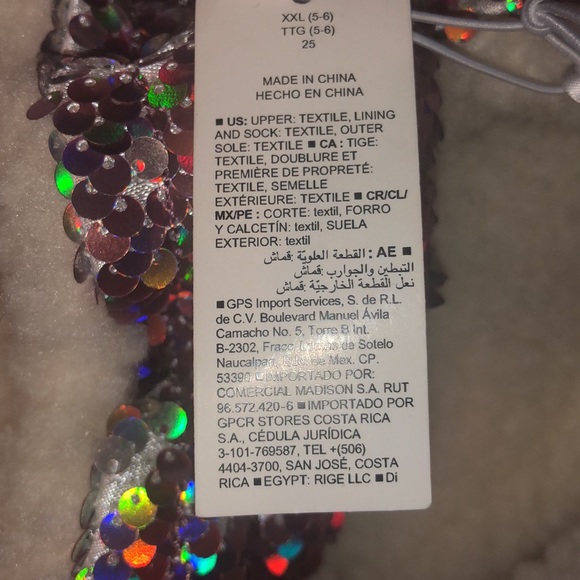 Pink Sparkle Sequin Slippers w/fake Sherpa lining - Picture 4 of 6